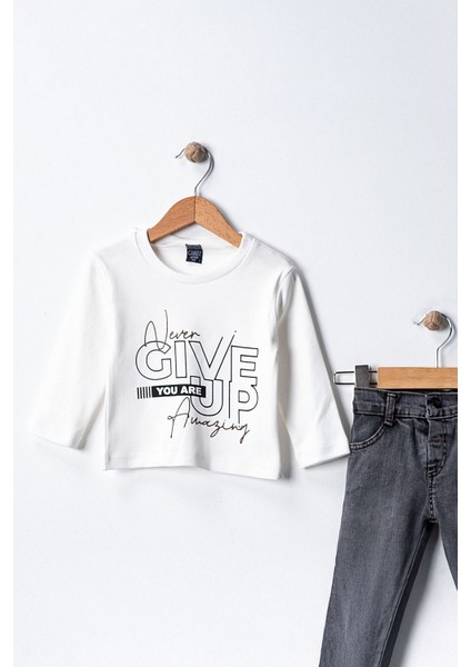 (1-8 Yaş) Deri Mont Iç Kaşe Astar Erkek Çocuk 3 lü takım - Kahverengi fiyatları