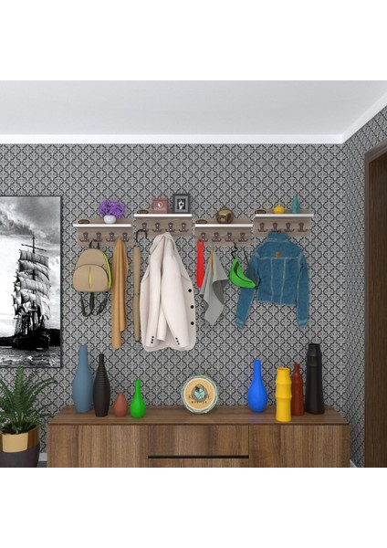 Kenzlife elbise askılığı karayemiş4 crd 26*152*12 vestiyer portmanto askı askılık 16 adet askı fiyatları