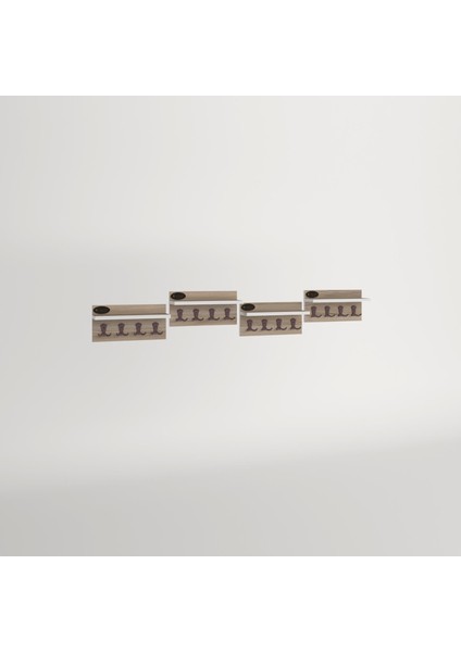 Kenzlife elbise askılığı karayemiş4 crd 26*152*12 vestiyer portmanto askı askılık 16 adet askı fırsatları