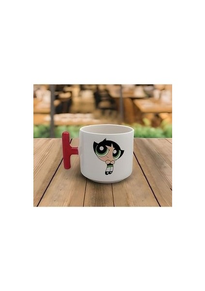 Latte & Espresso Powerpuff Girls Buttercup Kırmızı T Kulp Kupa 200 ml