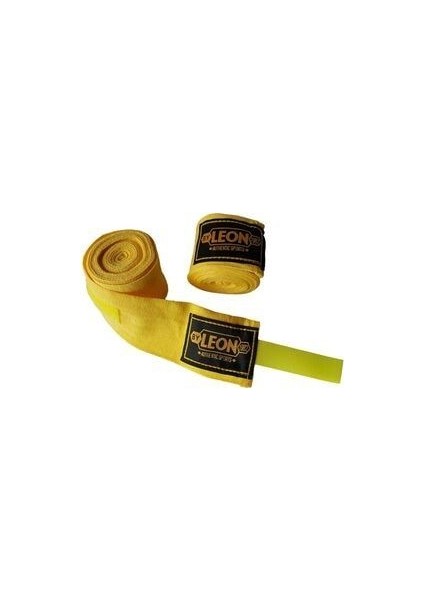 Leon Elastik Boks, Kick Boks ve Muay Thai Bandajı 3,5 Metre Sarı
