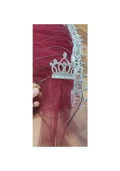 Pleksi Kına Tacı Gümüş 10 Adet