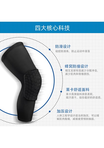 Basketbol Diz Pedleri Spor Petek Üreticisi Nefes Naylon Likra Bacak Muhafızları Diz Koşu Yetişkin Eğitimi (Yurt Dışından) fırsatları