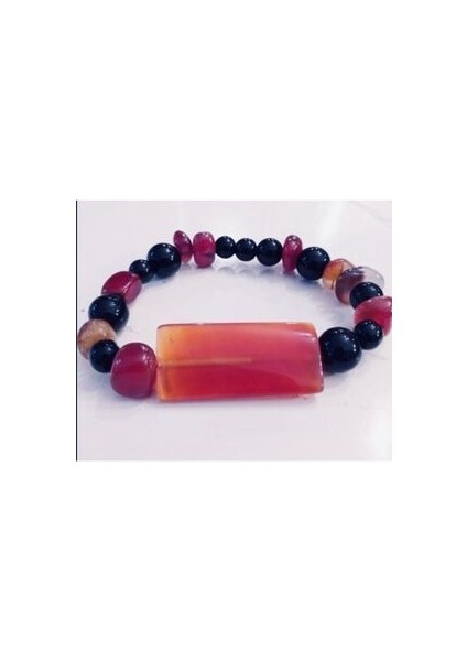 Erkek Akik Onix Tasarım Bilekliği