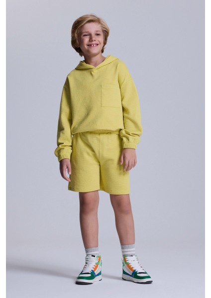 (Kids Boy) Kapitone Kapüşonlu Sweatshirt fiyatları