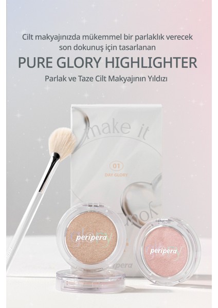 Cilde Doğal Işıltılı Görünüm Sunan Highlighter PERIPERA Pure Glory Highlighter (1 Day Glory)