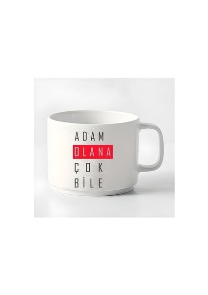 Duble Türk Kahvesi Fincanı & Espresso Adam Olana Çok Bile 180 ml
