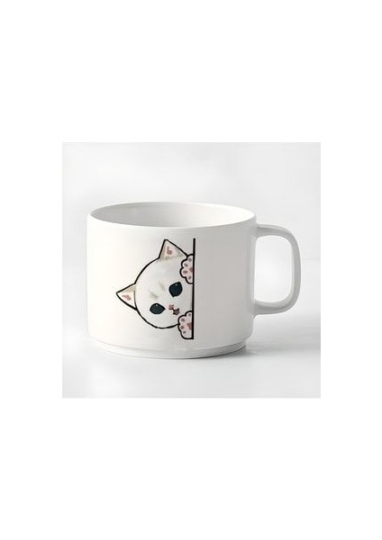 Duble Türk Kahvesi Fincanı & Espresso Haylaz Kedi 180 ml