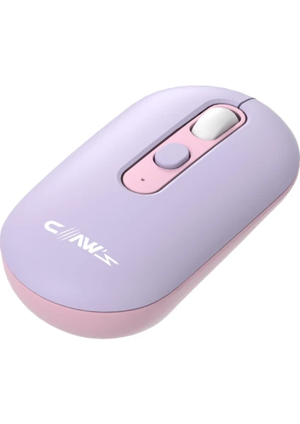 Claw’s Pastel Style Dpı Değiştirme Tuşlu Kombin Renkli Kablosuz Mouse - Mor