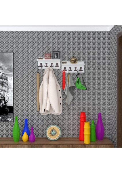 Kenzlife elbise askılığı karayemiş2 byz 26*076*12 vestiyer portmanto askı askılık 8 adet askı fiyatları