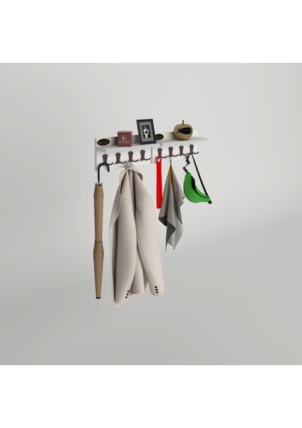 Kenzlife elbise askılığı karayemiş2 byz 26*076*12 vestiyer portmanto askı askılık 8 adet askı modelleri