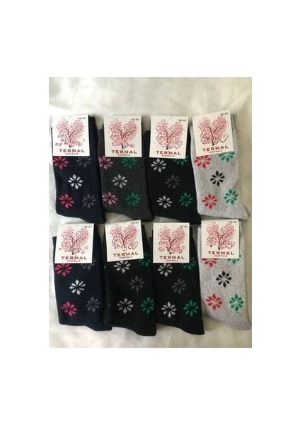 4 Çift Kadın Havlu Çorap Kışlık Çorap