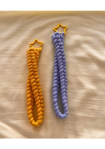 Makrome Friendship Yıldız Anahtarlık - 2 Adet