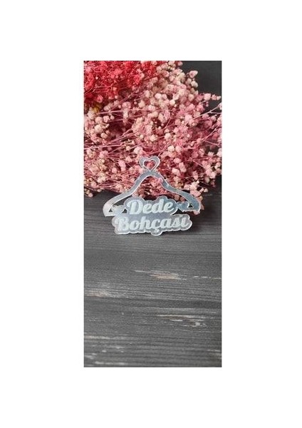 Pleksi Dede Bohçası Yazısı Gümüş(1 Adet)