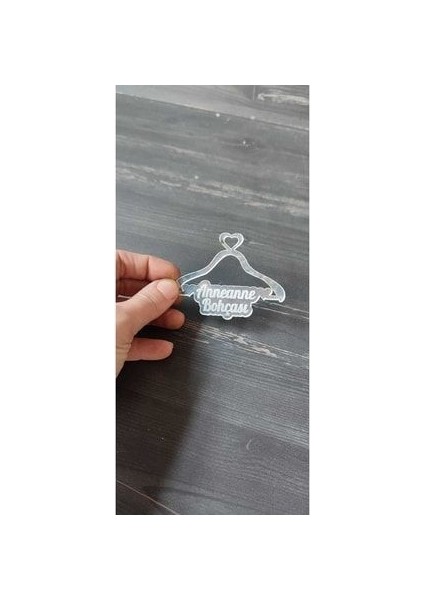 Pleksi Anneanne Bohçası Yazısı Gümüş(1 Adet)