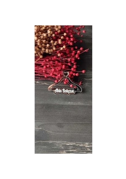 Pleksi Abla Bohçası Yazısı Gümüş(1 Adet)