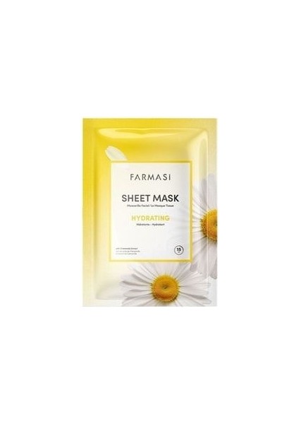 Papatyalı Nemlendirici Kağıt Maske