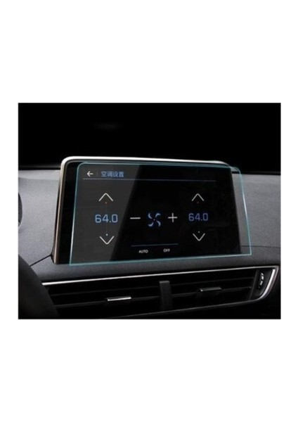 Peugeot 3008 Için Multimedya Bilgi Ekranı Koruyucu Hd Full Kaplama Nano Tempered Ekran Koruyucu