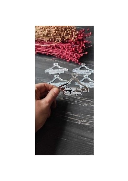 Pleksi Gelin Bohçası Yazısı Isme Özel Gümüş(5 Adet)