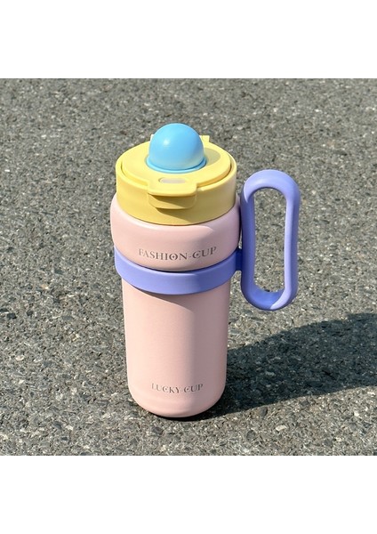 900 ml Big Mac 316 Paslanmaz Çelik Silikon Pipetli Bardak Taşınabilir Çocuk Tanrıça Su Bardağı Paslanmaz Çelik Bardak (Yurt Dışından)