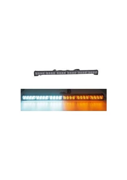 Çakar Lamba 24 LED Animasyonlu Sarı-Beyaz 12-24V/ LAPA537