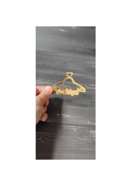 Pleksi Abla Bohçası Yazısı Gold(1 Adet)