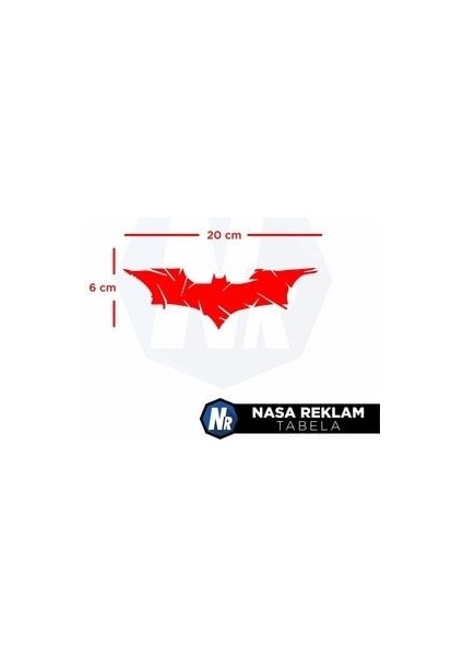 Nasa Reklam 20X6 cm Batman Oto Sticker Araba Cam Sticker