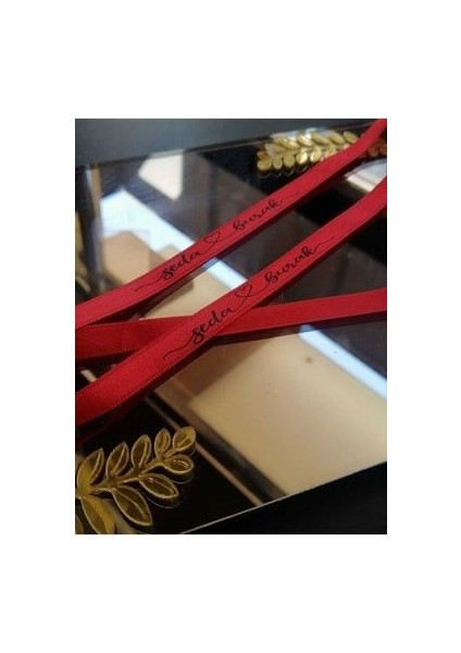 Isme Özel Yüzük Kurdelesi Söz-Nişan Kurdelesi