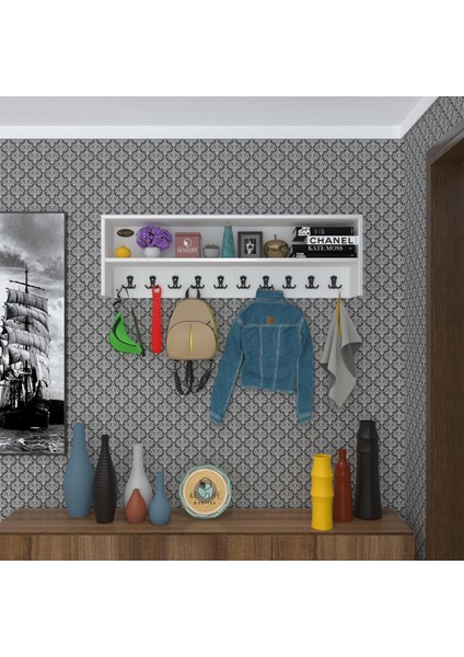 Kenzlife elbise askılığı askılık zeytuni byz 35*120*20 siyah 10 adet askı portmanto raflı