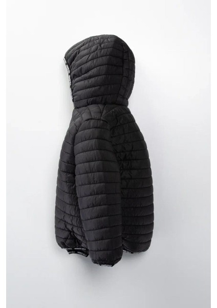 (1-10 Yaş) Kapitone Welsoft Astar Çocuk Kaban Mont - Siyah fiyatları