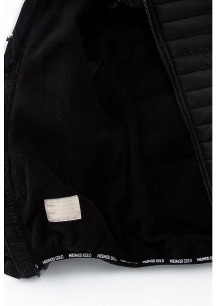 (1-10 Yaş) Kapitone Welsoft Astar Çocuk Kaban Mont - Siyah fırsatları