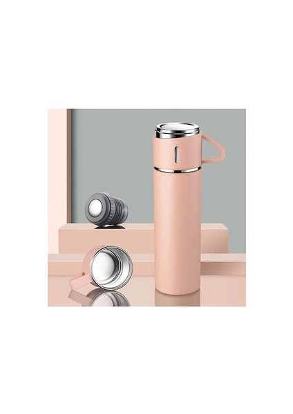 Vacuum Termos Paslanmaz Çelik 500 ml Sıcak-Soğuk Termos Seti 3 Bardaklı fiyatları