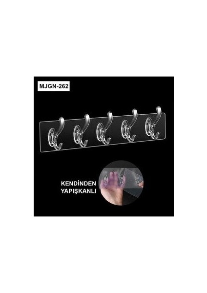 Genel Markalar 5'li Şeffaf Askı