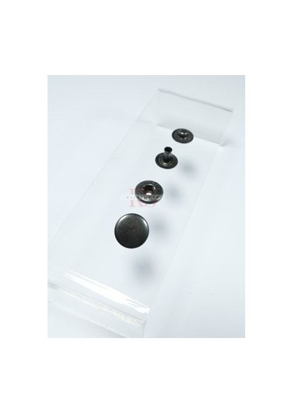 12,5 mm Siyah Oksit Aparatsız Malzeme Paketi - 50 Adet - Paslanmaz Pirinç Çıtçıt