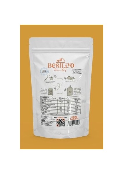 Freeze Dry Dondurularak Kurutulmuş Cennet Hurması 25gr indirimleri