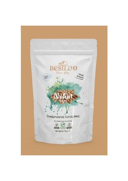 Freeze Dry Dondurularak Kurutulmuş Nohut Kıtırı 30gr