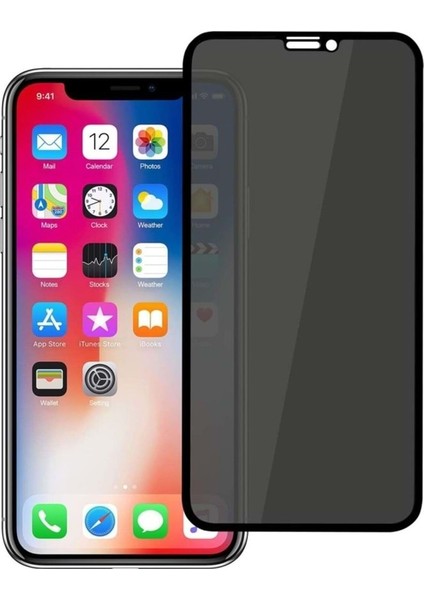 iPhone 12 Uyumlu Hayalet Privacy Tempered Cam Ekran Koruyucu