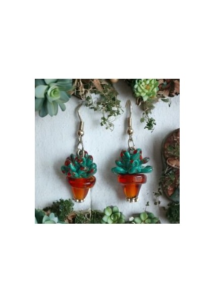 Sukulent Murano Küpe