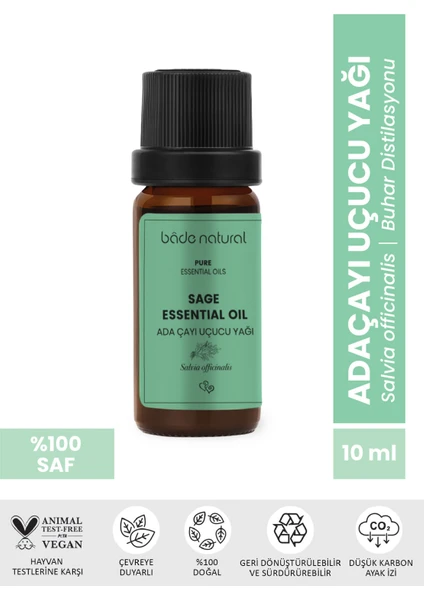 Bade Natural Adaçayı Uçucu Yağı Saf 10 ml