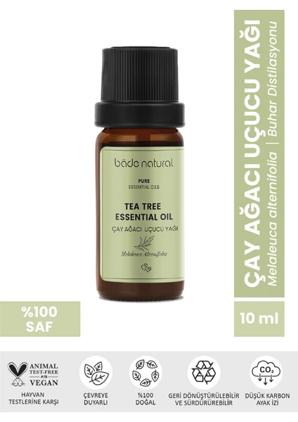 Bade Natural Çay Ağacı Uçucu Yağı %100 Saf 10 ml