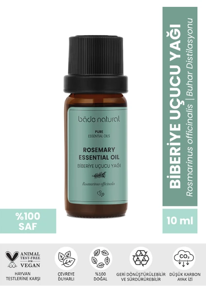 Bade Natural Biberiye Uçucu Yağı %100 Saf 10 ml