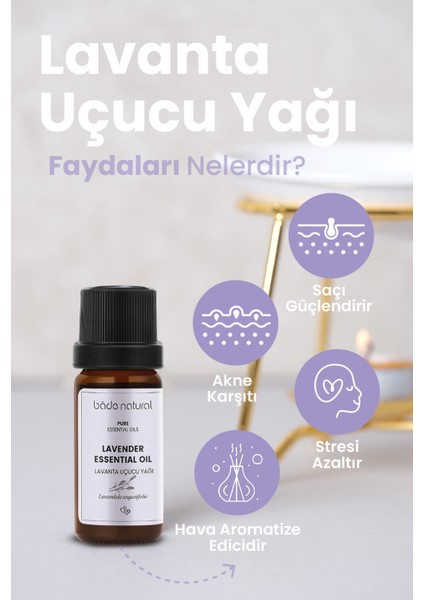 Bade Natural Lavanta Uçucu Yağı %100 Saf 10 ml