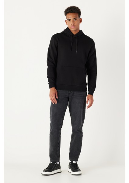 2'li Paket Standart Fit Normal Kesim Kapüşonlu Kanguru Cepli Sweatshirt