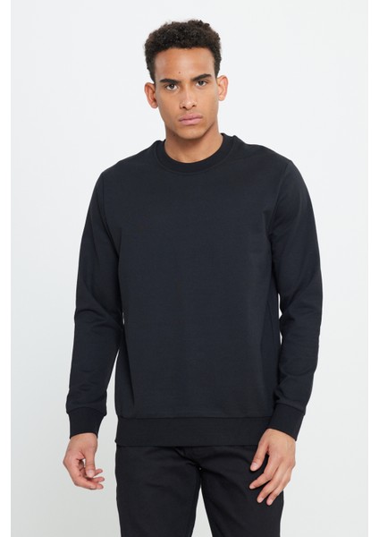 2'li Paket Pamuklu Standart Fit Normal Kesim Bisiklet Yaka Sweatshirt