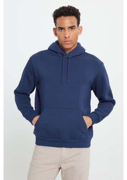 2'li Paket Standart Fit Normal Kesim Kapüşonlu Kanguru Cepli Sweatshirt