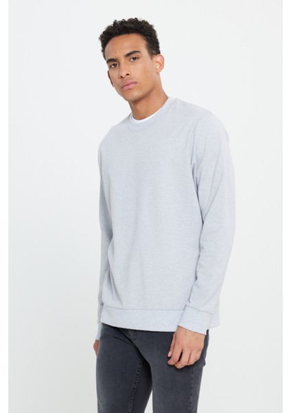 2'li Paket Pamuklu Standart Fit Normal Kesim Bisiklet Yaka Sweatshirt