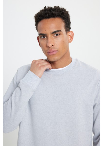 2'li Paket Pamuklu Standart Fit Normal Kesim Bisiklet Yaka Sweatshirt