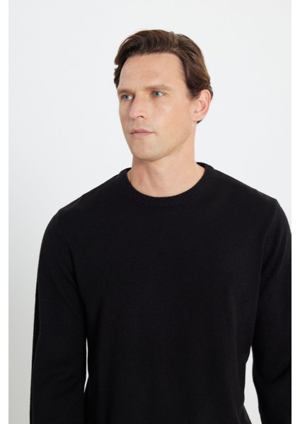 2'li Paket Sıcak Tutan Standart Fit Normal Kesim Bisiklet Yaka Triko Kazak