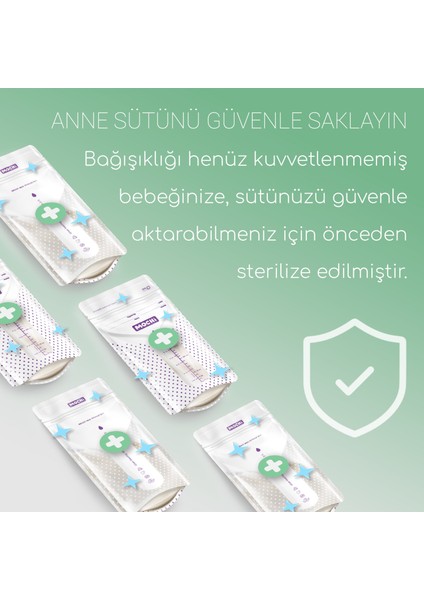 - Anne Sütü Saklama Poşeti 120'li