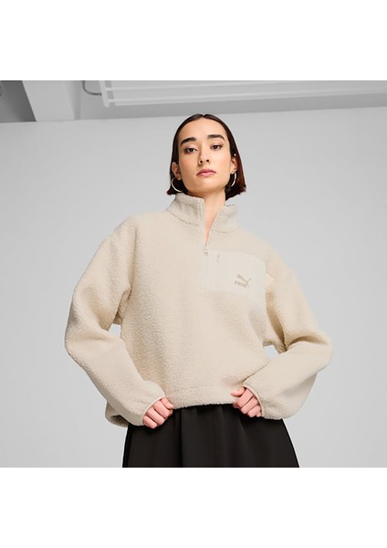 Classics Winterized Kadın Krem Polar Sweatshirt (626796-87)